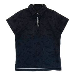 サイズ：XL OAKLEY オークリー FOA406770 2024年モデル 半袖ポロシャツ ボタンダウン ペイズリー 総柄 ブラック系 [240101459733] ゴルフウェア メンズ ストスト OAKLEY オークリー FOA406770 2024年モデル 半袖ポロシャツ