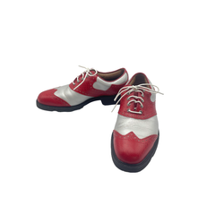 フットジョイ FOOTJOY レザー レディース メンズ ICON ゴルフ シューズ 24.0㎝ 中古 W４ 送料無料