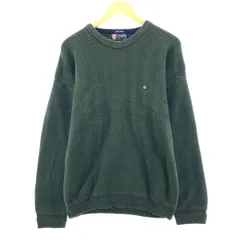 古着 90年代 ラルフローレン Ralph Lauren CHAPS チャップス ヘリンボーン コットンニットセーター メンズL ヴィンテージ/eaa378152