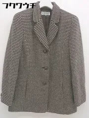 ◇ VINVERT バンベール 3B シングル 千鳥格子 長袖 テーラードジャケット サイズ9AR ブラウン系 レディース  【中古】 【1112090015907】