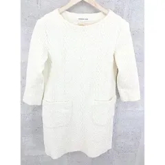 ◇ STRAWBERRY-FIELDS ストロベリーフィールズ  七分袖 膝丈 ワンピース  アイボリー レディース  【中古】 【1002797691422】