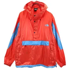 ノースフェイス NP22034 長袖 ハーフジップ アノラックパーカー XL レッド系 THE NORTH FACE ロゴ プルオーバー アウトドア メンズ 古着 【231110】 メール便可