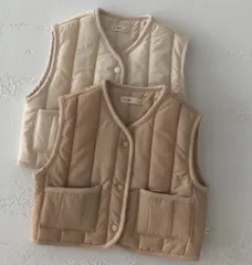 キッズ　ベビー　キルティングベスト 90 100 韓国子供服