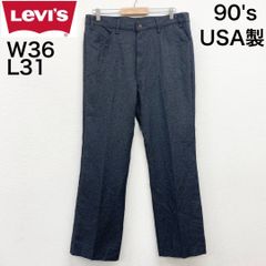 90’s US古着 USA製 リーバイス Levi's 517 スタプレ ブーツカット スラックス パンツ W36 L31 チャコールグレー