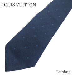 LOUIS VUITTON ルイヴィトン ネクタイ コンステレーションデニム7CM シルク100% メンズ M70203 箱付 中古