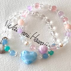 限定セット『 Lino Blue Ocean  』B ラリマーブレスレット