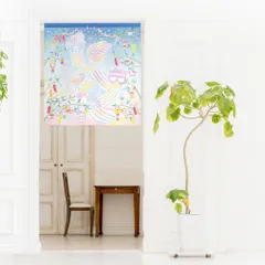 【MINIBOX のれん制作工房 正規販売店】【匿名配送 ネコポス 全国送料無料】のれん「サンリオキャラクターズ 七夕」85×丈90cm【日本製】スタジオジブリ 家紋 トトロ 千と千尋の神隠し 目隠し 暖簾