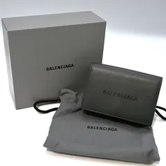 BALENCIAGA バレンシアガ　コンパクト三つ折り財布　グレー（15666）