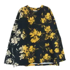 JIL SANDER ジルサンダー 23AW J61GC0004 Floral print cotton longsleeve フローラル プリント コットン ロングスリーブ 長袖 カットソー Tシャツ ロンT イエロー系 L【中古】のサムネイル