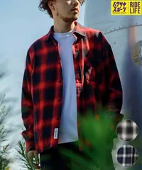 【ムラスポ公式】新品 DEAR LAUREL ディアローレル 長袖シャツ メンズ チェック ネルシャツ D24F2401