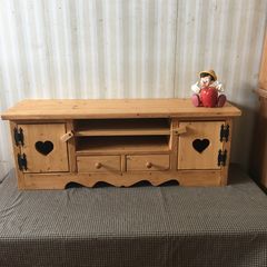 カントリー♡ハート ベンチ 長椅子 ソファ カントリー家具 木製 パイン