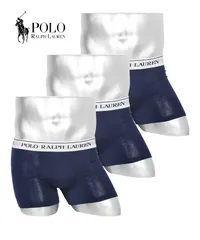 ラルフローレン ボクサーパンツ メンズ セット 3枚 前開き 下着 polo ralph lauren prl ロング s m l xl ネイビーWドットセット 正規品 新品 男性 517733