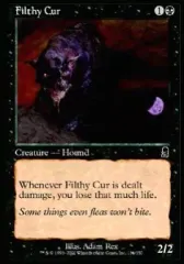 【中古】マジックザギャザリング 136/350[C]：【ODY】Filthy Cur/汚い野犬