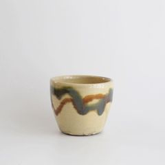 龍門司焼・三彩そばちょこ（訳あり品）