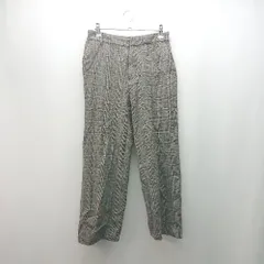 ◇ JOURNAL STANDARD relume チェック柄 カジュアル おしゃれ テーパードパンツ サイズ38 グレー レディース E  【1309250019497】