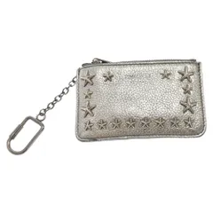 JIMMY CHOO (ジミーチュウ) NANCY W/STARS ナンシー スタースタッズレザーコインケース ガンメタル/ダークシルバー UUR 101958のサムネイル