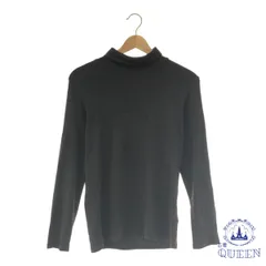 ☆美品☆ UNIQLO ユニクロ トップス カットソー シンプル ハイネック 長袖 レディース ブラック XL 901-9879 送料無料 古着