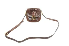 LOUISVUITTON ルイヴィトン ミニサンクルー 斜め掛けショルダーバッグ M4879 クロコダイル ブラウン ゴールド 美品 中古 52472