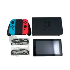 ☆EM01018 任天堂 スイッチ HAC-S-KABAA ネオンブルー・ネオンレッド 中古