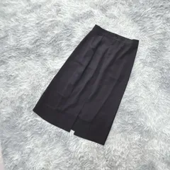 【美品】DAZY  タイトロングスカート  フロントスリット  (XL)  上品  フォーマル  レディース  黒系  ブラック【送料無料】