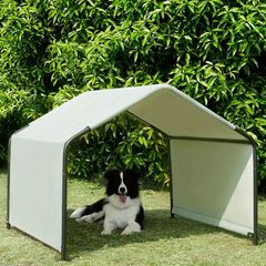 ペット キャノピー シェルター グレー 屋外 シンプル 大型 大きい ペットハウス 防水 犬 猫 春 夏 秋 冬 通年 ペット用品 小型犬 中型犬 大型犬 小型猫 中型猫 大型猫のサムネイル