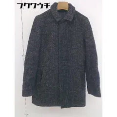 ■ INED イネド 長袖 チェスター コート サイズ2 ネイビー ベージュ レディース  【中古】 【1112210015237】