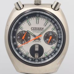 美品 シチズン ツノクロノ ブルヘッド 67-9011 自動巻タイマーリセット 