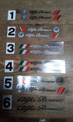アルファロメオ　高品質ステッカー　2個セット　ワンセット　お選び下さい　微妙に違いますので良くご覧ください