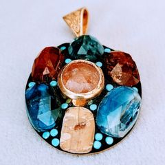 ＊NEW＊ トルコ製 ハンドメイド 天然石 ペンダントトップ シルバー925