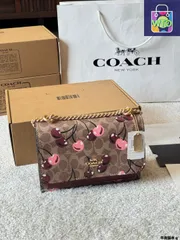 【今日特価】Coach Klare オルガンバッグ（チェリードローイング）Elegant Design