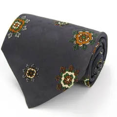 ヴァレンチノ ブランド ネクタイ ドット 小紋柄 PO メンズ ネイビー Valentino 【中古】