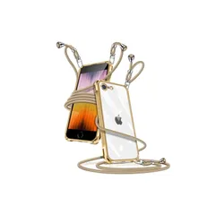 iPhone 7 ケース クリア ショルダー iphone 8 ケース iPhone SE 第3世代 第2世代 スマホケース アイフォン7/8/se2/se3 カバー 肩掛け 斜めかけ 縄掛けケース 透明 薄型 軽量 TPU 携帯ケース 紐付き 斜めがけ  1