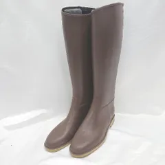 ■ Θ WINNER ウィナー 雨用 ロング レインブーツ サイズ40 ブラウン系 レディース E  【1507280013793】