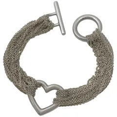 メキシコ製・シルバー925／セブンカラーストーン　トグル・ブレスレット／26g メキシコ製・シルバー925／セブンカラーストーントグル