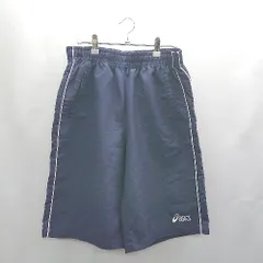 ◇ ⊂ ASICS アシックス ウエストゴム ショート パンツ ハーフ サイズ 表記なし ネイビー系 メンズ E  【1502030048261】