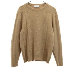 フォーワンセブンエディフィス ウールブレンド 長袖 セーター S ブラウン系 417EDIFICE ニット メンズ