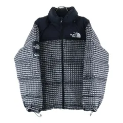 SUPREME (シュプリーム) 21SS ×THE NORTH FACE Studded Nuptse Jacket ザノースフェイス スタッズプリント ヌプシ ナイロン ダウンジャケット ブラック ND42100I