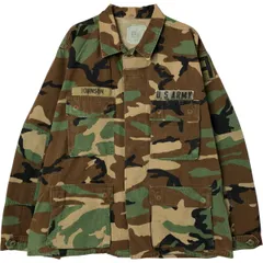 古着 80年代 米軍実品 迷彩柄 ウッドランドカモ U.S. ARMY B.D.U ミリタリージャケット USA製 メンズM相当 ヴィンテージ/eaa585185