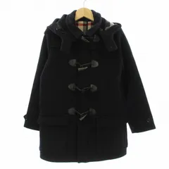 美品★バーバリーロンドン　ダッフルコート キッズ ノバチェック 150 濃紺 BURBERRY LONDON ダッフルコート 英国製 ネイビー ノバチェック