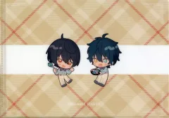 【中古】クリアファイル 朔間凛月＆影片みか 描き起こしビジュアル A5ミニクリアファイル 「あんさんぶるスターズ!! ENSEMBLE HOLIDAY!!×animatecafe」