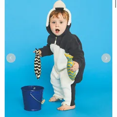 ジェラートピケ　旭山動物園　ペンギンロンパース