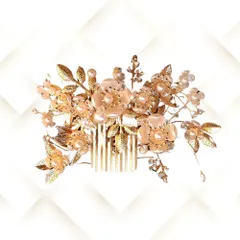 髪飾り４点セット 成人式 パール 花 和装 振袖 結婚式 ヘアアクセサリー 大人 パールピン 金 小さめ 小さい ドレス 洋装 留袖 シンプル お呼ばれ 母 結婚式およばれ コスパ良し アクセント