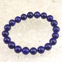 希少ライトブルー ラピスラズリ ブレスレット 天然石 - メルカリ