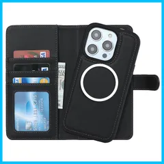 【在庫処分】耐衝撃 滑り防止 スタンド機能 カード収納 小銭入れ札入れ 両用2way 取り外し自由 全面保護 マグネット 財布型カバー PUレザー+TPU 手作り 携帯カバー 背面カバー アイフォン15pro 2in1分離式 Pro Pro iPhone15