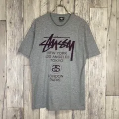 STUSSY ステューシー 両面プリント 半袖 Tシャツ TEE M