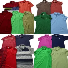 古着卸 まとめ売り ブランドMIX ポロシャツ 17枚セット (メンズ M /L /XL ) ナイキ ノーティカ  ラコステ 中古 古着 NB8445