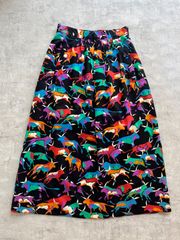 70-80's vintage "Betty Barclay" pattern skirt