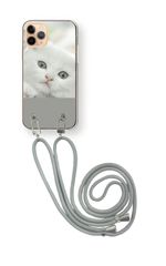 シンプルスマホ6 A201SH   スマホケース スマホショルダー 猫 ねこ ネコ 美猫 写真  かわいい ストラップ 調節可能 152cm  カラー06