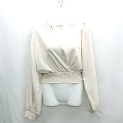 ◇ ⊂ LIP SERVICE リップ サービス 内側チューブトップドッキング 長袖 カットソー サイズF ベージュ系 レディース E  【1501160029607】