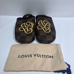 ルイヴィトン LV パレス ミュール ダミエ スリッパ 1ACN6M サイズ9 (2100080000001000)